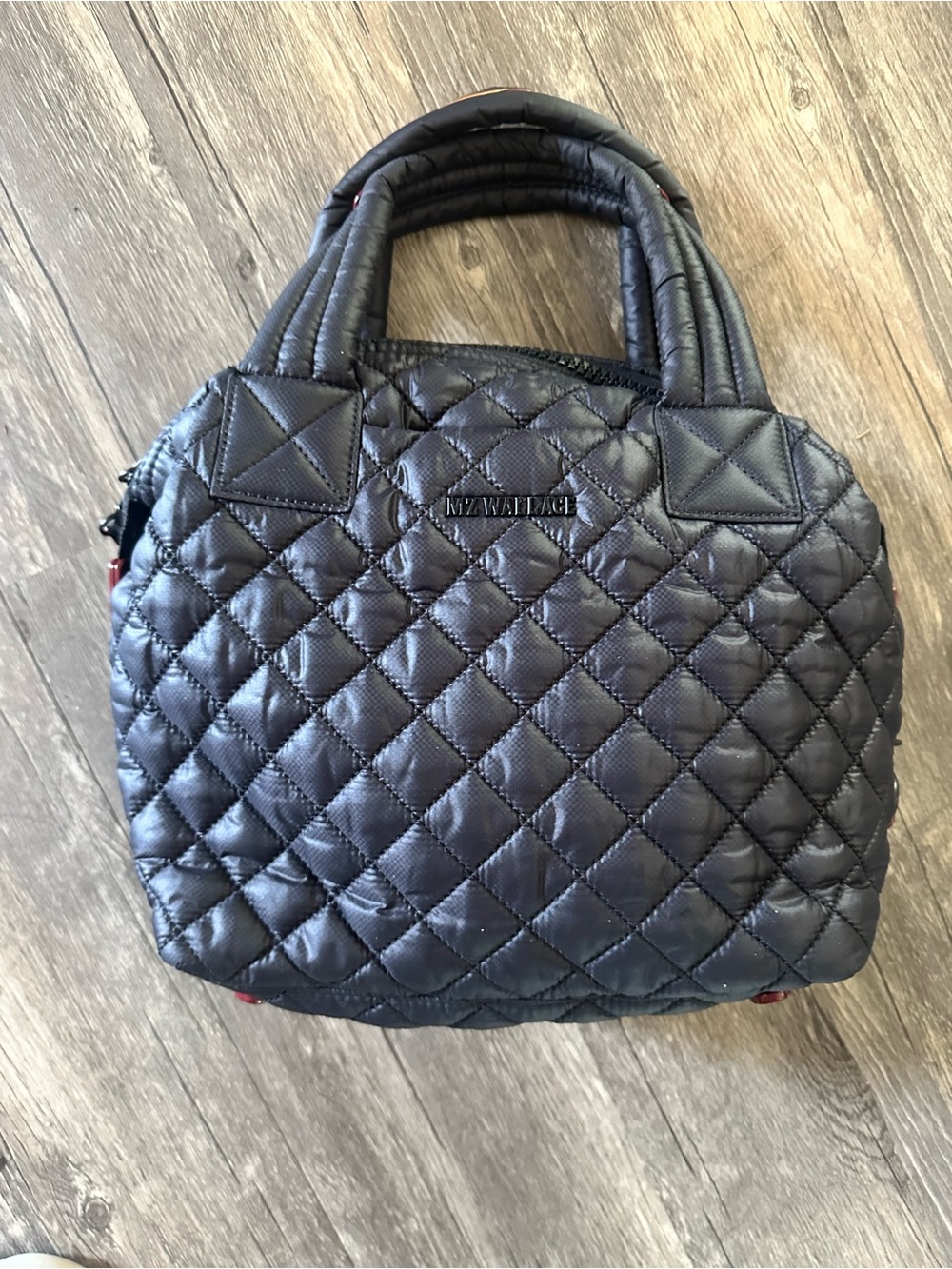 MZ Wallace Small Sutton Quilted Black Nylon Tote - Picture 8 of 14